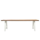 Matteo Dining Table 285X100 Cm Dune White/Teak Top