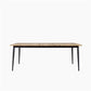 Max Dining Table 240X100 Cm Black/Teak Top