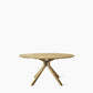 Noa Dining Table Dia 132Cm Untreated Teak