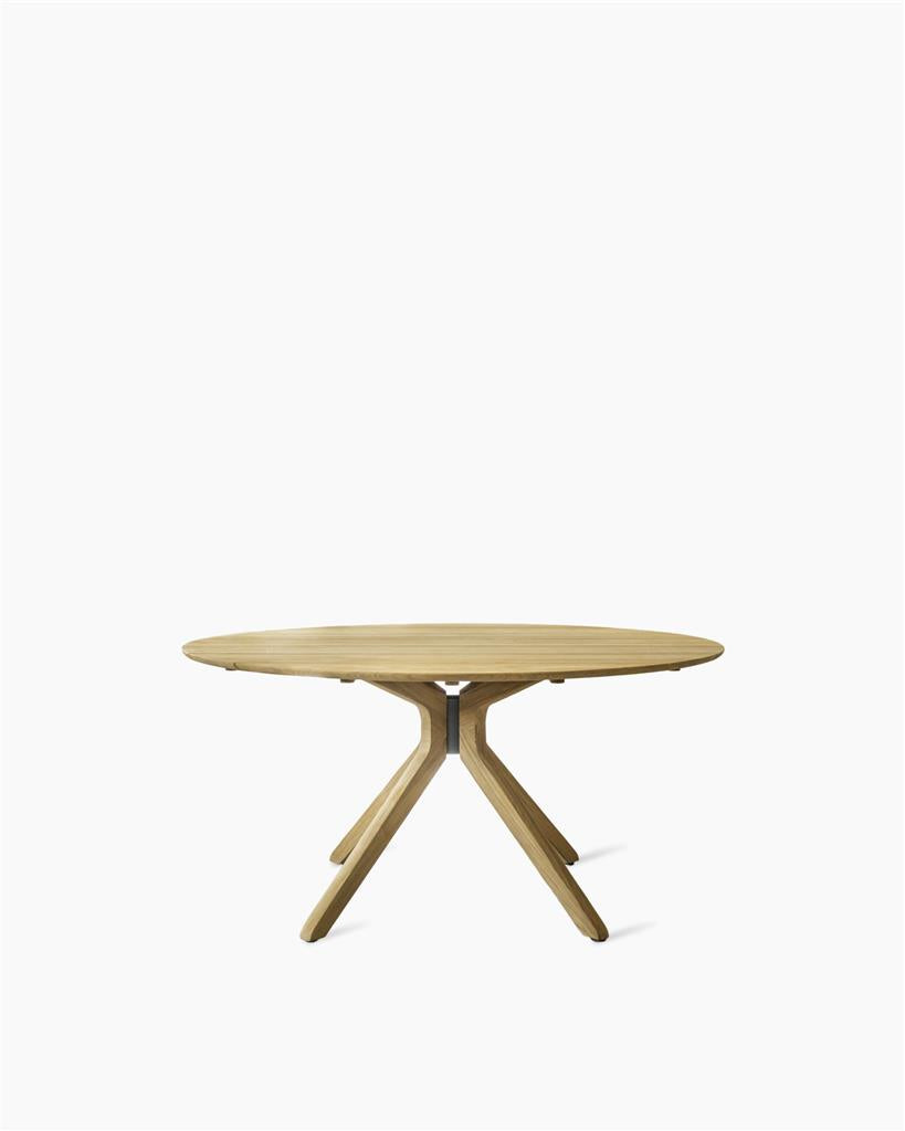 Noa Dining Table Dia 132Cm Untreated Teak