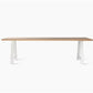 Albert Dining Table 260X100 Cm (In 2Pcs) A-Base White/Natural Oak Varnish