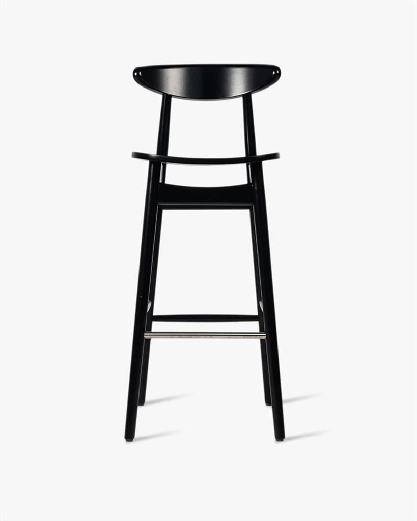 Teo Bar Stool Nearly Black Plywood Seat