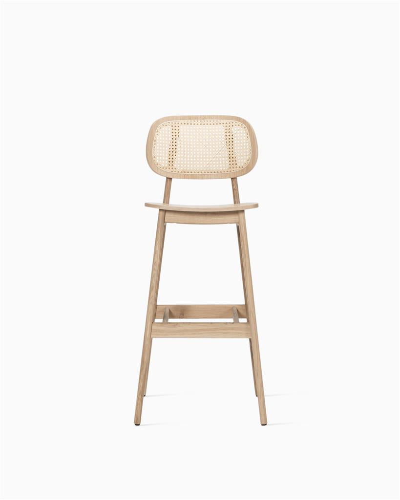 Titus Bar Stool Natural Oak Varnish