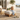 Monocle outdoor footstool - teak - White fabric - Ethnicraft - Design-Master