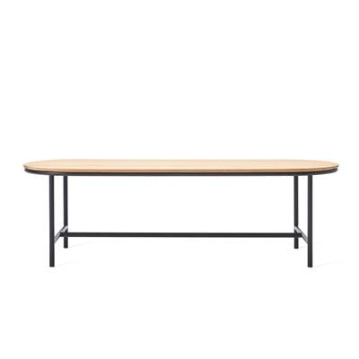 Wicked Dining Table 200X90Cm Black/Teak Top