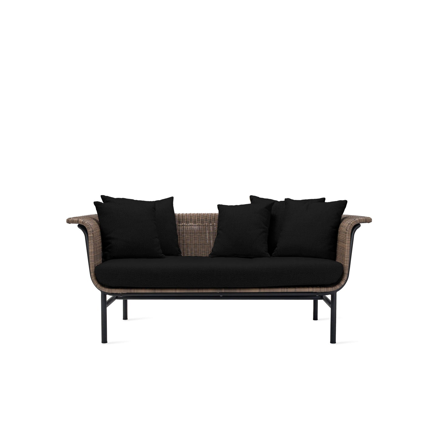 Wicked Lounge Sofa 2S Black/Taupe