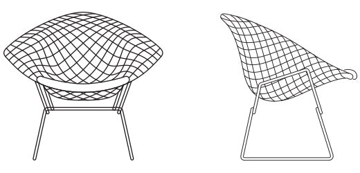 Bertoia Wire Diamond Chair - Outdoor - Knoll