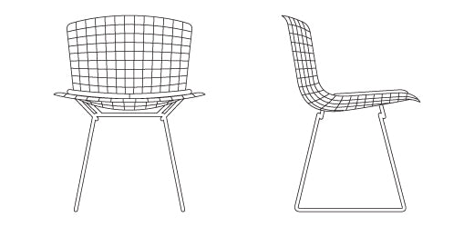 Bertoia Wire Side Chair - Outdoor - Knoll