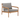 Jack outdoor lounge chair - teak - Mocha fabric 76x90x74 - Ethnicraft