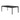 Bok outdoor dining table - varnished teak - black - rectangular 200x100x76 - Ethnicraft