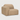 Bulky modular sofa - Light Sepia fabric - end seater with R arm - 95x95x75 - Ethnicraft - Design-Master