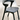 Bok dining chair - varnished oak - black - Grey fabric 50x54x76 - Ethnicraft