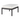 Jack outdoor footstool - varnished teak - black - Off White fabric 71x54x41 - Ethnicraft
