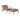 Jack outdoor footstool - teak - Mocha fabric 71x54x41 - Ethnicraft
