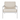 Jack outdoor lounge chair - aluminium - white - Natural fabric 74x89x74 - Ethnicraft
