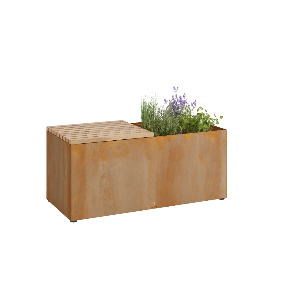 Herb Garden Bench Corten - OFYR