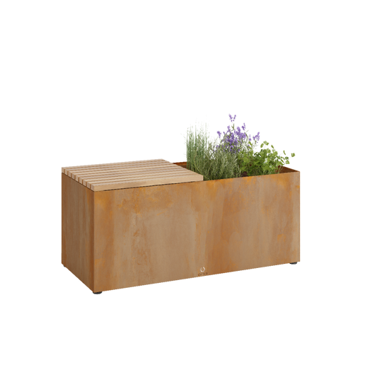 Herb Garden Bench Corten - OFYR