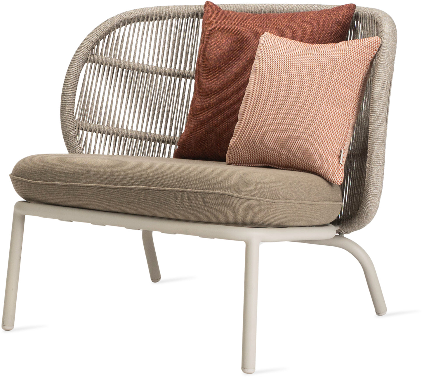 Kodo Lounge Chair - Dune White Quick Ship Set Carbon Beige (incl. kussens) - Vincent Sheppard