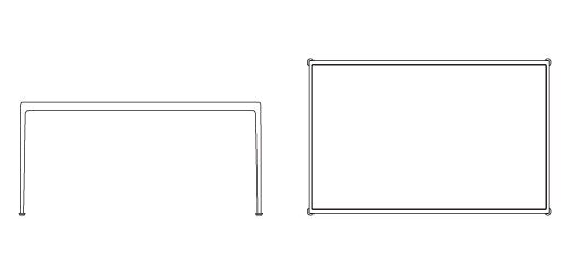 Schultz 1966 collection - Lange Tafel (152/228cm) - Outdoor - Knoll