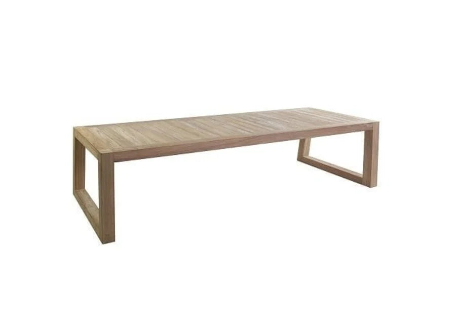 Mason low dining tafel 300x110x69cm - teak - Max & Luuk