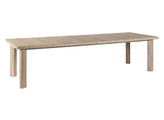 Lila eettafel 300x110x76cm - aged teak finish - Max & Luuk