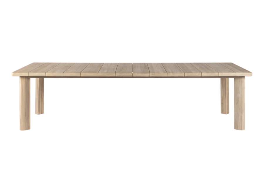 Lila eettafel 300x110x76cm - aged teak finish - Max & Luuk