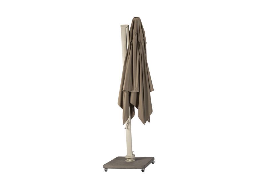 Vince parasol 300x300/8 - frame linen alu - taupe doek - Max & Luuk