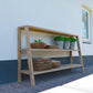 Puck rek breed 150x38x85cm - teak - Max & Luuk