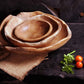 Tess vege bowl Ø20x10cm - teak - Max & Luuk