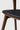 Bok dining chair - varnished teak - brown - Black leather - 50x54x76 - Ethnicraft - Design-Master