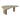 Boomerang outdoor coffee table - varnished concrete top - reclaimed teak base - Light Grey - pebble shape 90x61x29 - Ethnicraft