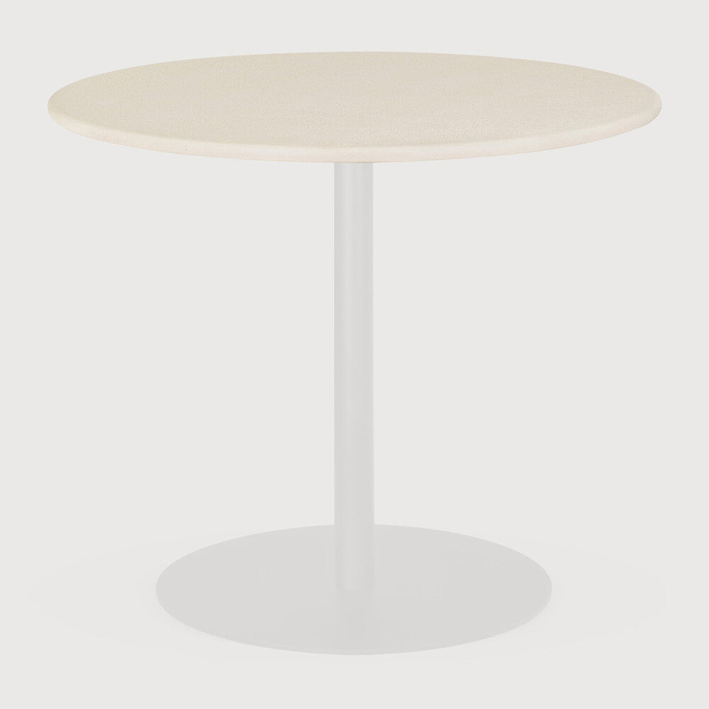 Table Blend Blend dining table top - varnished Microcement - Off White - round - 9 ...
