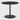 Blend dining table - varnished oak top - black - Dark Bronze base - round - 90x90x76 - Ethnicraft - Design-Master