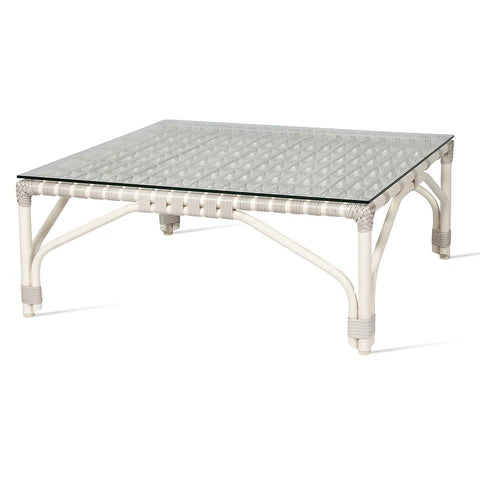 Lucy Modular Coffee table (L75xB75xH29cm) - Off White (incl. glas) - Vincent Sheppard