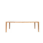 Volta Dining Table 310X100 Teak Base Ceramic Top Masai Blanco - Vincent Sheppard