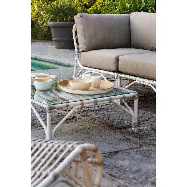 Lucy Modular Coffee table (L75xB75xH29cm) - Off White (incl. glas) - Vincent Sheppard