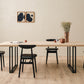 Achille Dining Table - 200/220/240/260/300cm - Square Base Black/Natural Oak Varnish - Vincent Sheppard