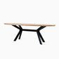 Albert Dining Table Ellipse 240/280X115 Cm Base Black/Natural Oak Varnish - Vincent Sheppard