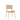 Charlotte stoel zonder armleuming aged teak finish/linen - Max & Luuk