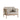 Rik lage fauteuil aged teak finish/camel (incl - AW kussens light grey) - Max & Luuk