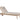 Toya verrijdbaar ligbed aged teak finish/camel (incl - AW kussen light grey) - Max & Luuk