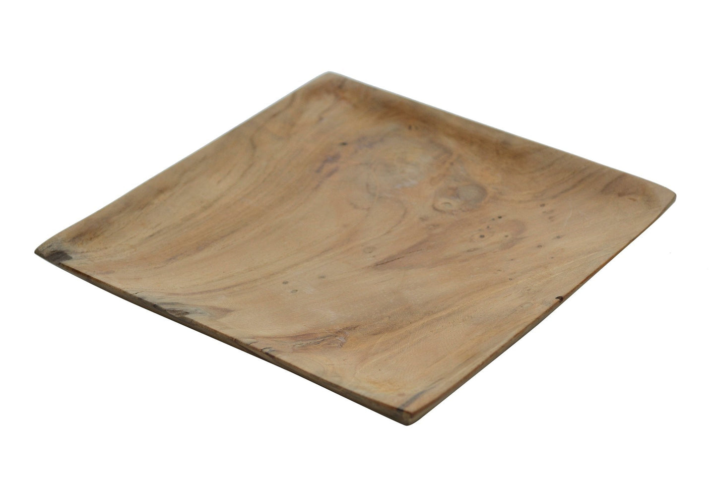 Tess square plate - teak - Max & Luuk